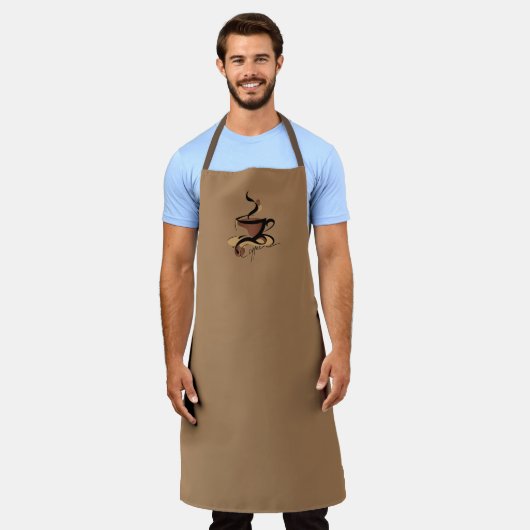 Coffee Apron Schort (Gedragen)
