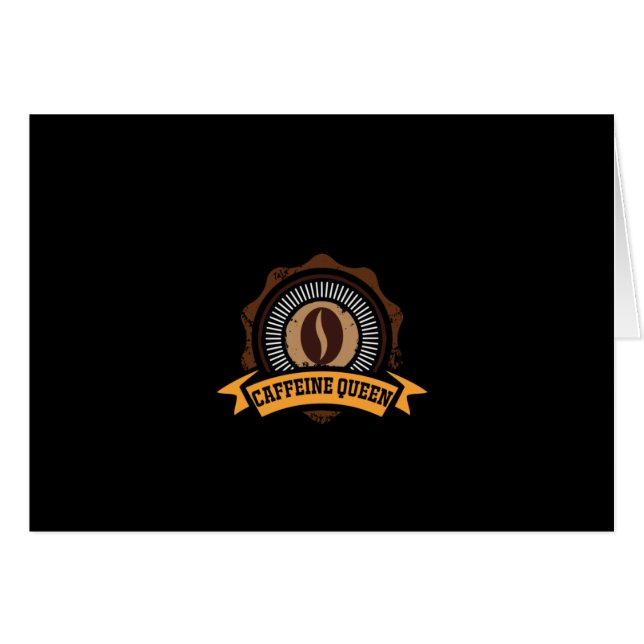 Coffee Art Caffeine Queen (Voorkant Horizontaal)