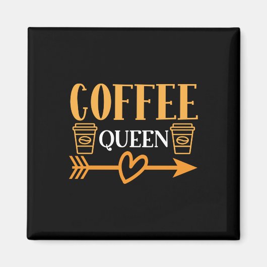 Coffee Art Coffee Queen Magneet (Voorkant)