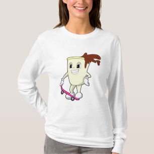 Coffee as Skater with Skateboard T-shirt