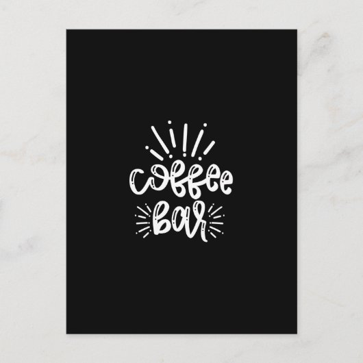 coffee bar briefkaart (Voorkant)