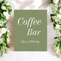 Coffee Bar Salie Groene Trouw Bruiloft
