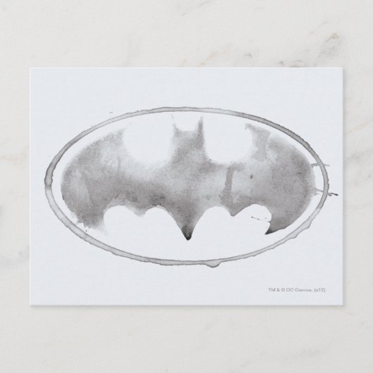 Coffee Bat Symbool - Grijs Briefkaart (Voorkant)