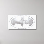Coffee Bat Symbool - Grijs Canvas Afdruk (Voorkant)