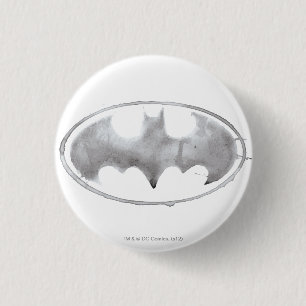 Coffee Bat Symbool - Grijs Ronde Button 3,2 Cm