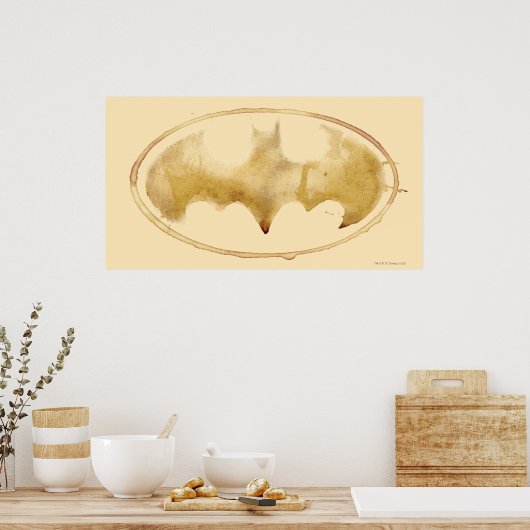 Coffee Bat-symbool Poster (Keuken)