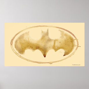 Coffee Bat-symbool Poster