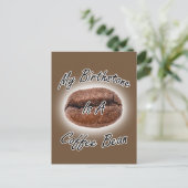Coffee Bean Birthstone Briefkaart (Staand voorkant)