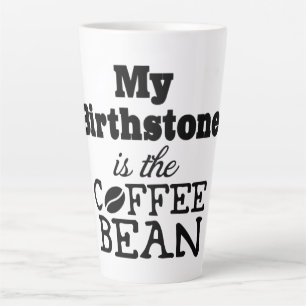Coffee Bean Birthstone Latte Mug