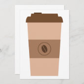 Coffee Bean Cup Kaart (Voorkant / Achterkant)