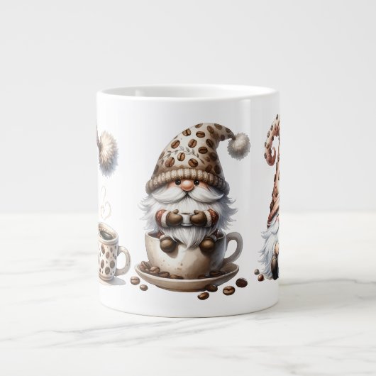 Coffee Bean Gnomes Jumbo Mok (Voorkant)