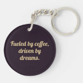 Coffee Bean Icon Sleutelhanger (Achterkant)