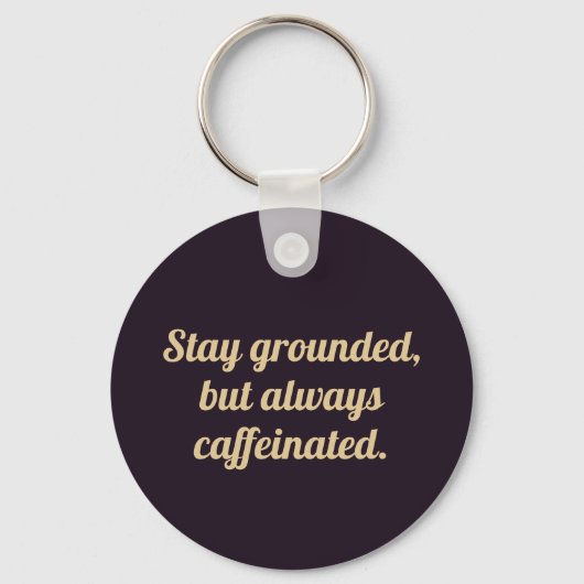 Coffee Bean Icon Sleutelhanger (Achterkant)