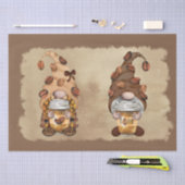 Coffee Bean Latte Gnomes Decoupage Tissuepapier (Craft)