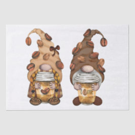 Coffee Bean Latte Gnomes Decoupage Tissuepapier