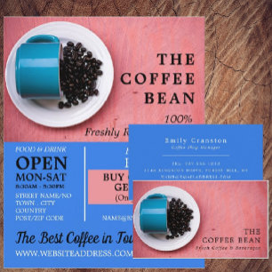 Coffee Bean Mok, Barista, Café, Coffeehouse Advert Flyer