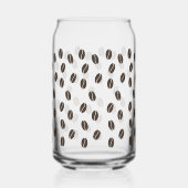Coffee Bean Pattern Blikvorm Glas (Achterkant)