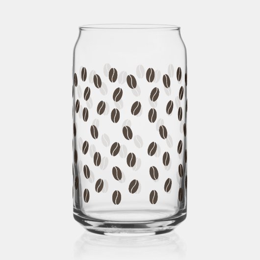Coffee Bean Pattern Blikvorm Glas (Achterkant)