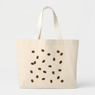 Coffee Bean Pattern Grote Tote Bag