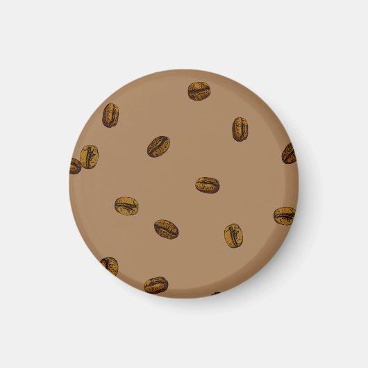 Coffee Bean Pattern Magneet (Voorkant)