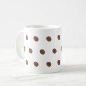 Coffee Bean Pattern Minimalist Design Koffiemok (Voorkant links)