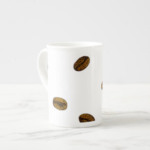 Coffee Bean Pattern Porselein Kop