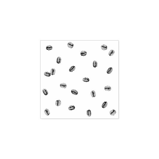 Coffee Bean Pattern Rubberstempel (Afrduk)