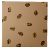 Coffee Bean Pattern Tegeltje (Voorkant)