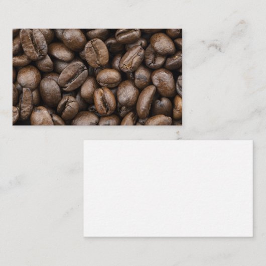 Coffee Bean Pattern Visitekaartje (Voorkant / Achterkant)