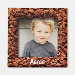 Coffee Bean Photo Personalized Gift Magnet Name Magneet