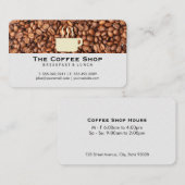 Coffee Bean Pile | Coffee Cup Logo Visitekaartje (Voorkant / Achterkant)