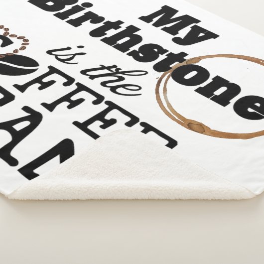 Coffee Bean Sherpa Blanket Sherpa Deken (3/4)