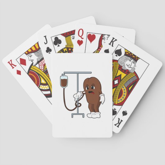 Coffee bean with Coffee pot Pokerkaarten (Achterkant)