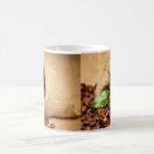Coffee Beans Bag Sticker – Rustic Coffee Lover Koffiemok (Center)