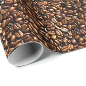 Coffee beans cadeaupapier (Rol Hoek)