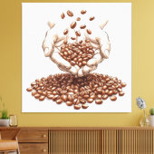 Coffee Beans Canvas Afdruk (Insitu (Woonkamer))