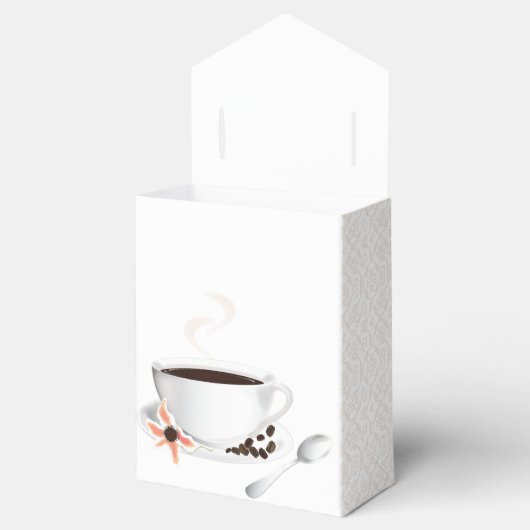 Coffee Beans Coffee Cup Weddenschap Bedankt Bedankdoosjes (Geopend)