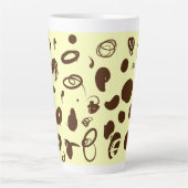 Coffee beans design latte mug (Devant)