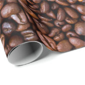 Coffee beans food texture pattern cadeaupapier (Rol Hoek)