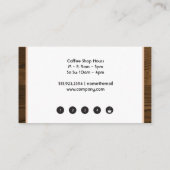 Coffee Beans in Mug Klantenkaartje (Achterkant)