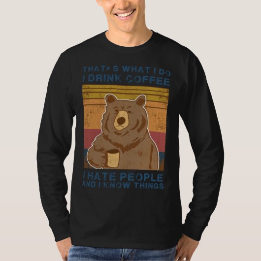 Coffee bear t-shirt (Voorkant)