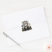 Coffee Before Chaos – Autocollant Café Panda Cozy (Enveloppe)