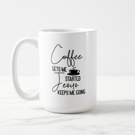 Coffee Bible Life Citation Mug (Gauche)