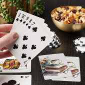 Coffee Boho Floral Waterverf Pokerkaarten (Insitu)