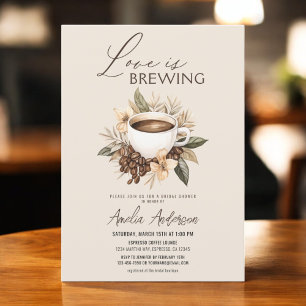 Coffee Boho Love is het brouwen van Vrijgezellenfe Kaart
