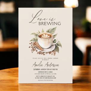Coffee Boho Love is het brouwen van Vrijgezellenfe Kaart