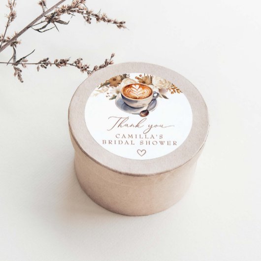 Coffee Boho Vrijgezellenfeest Ronde Sticker