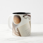 Coffee & Books Mug - Cozy Reading Lover Gift (Devant gauche)