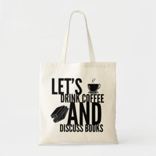 Coffee Books Reading Canvas tas