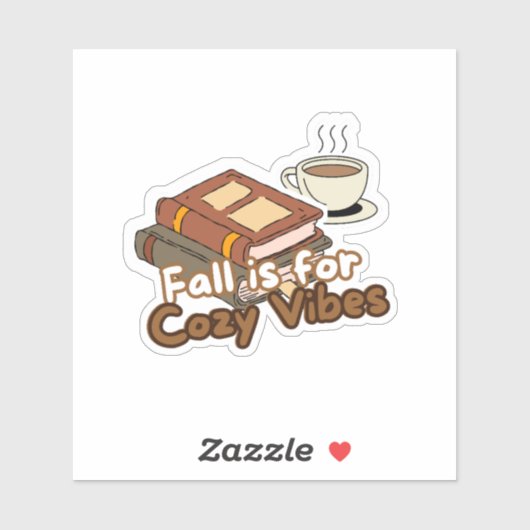 Coffee & Books | Sticker (Vel)